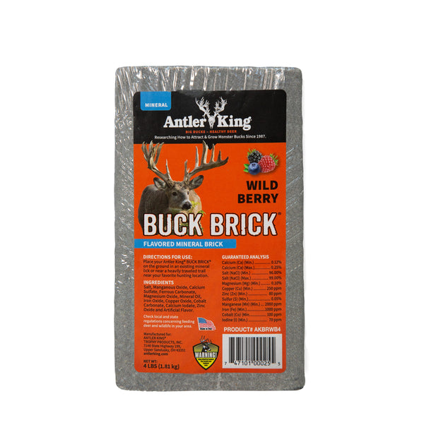 4lb Antler King Wild Berry Buck Brick flavored mineral brick.
