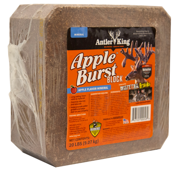 20lb block of Antler King Apple burst block apple flavored mineral