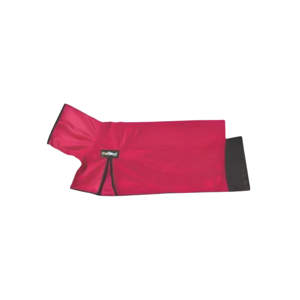 Strawberry colored Weaver ProCool Goat Blanket with Reflective Piping, Mesh Butt