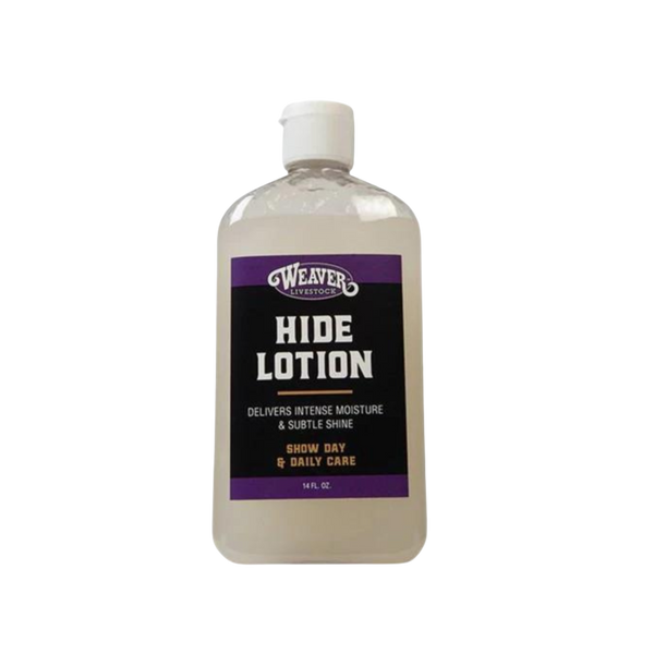 14 oz  bottle of Weaver Hide Lotion.
