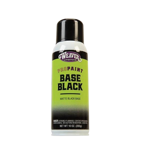 10 oz can of Weavers livestock pro paint base black
