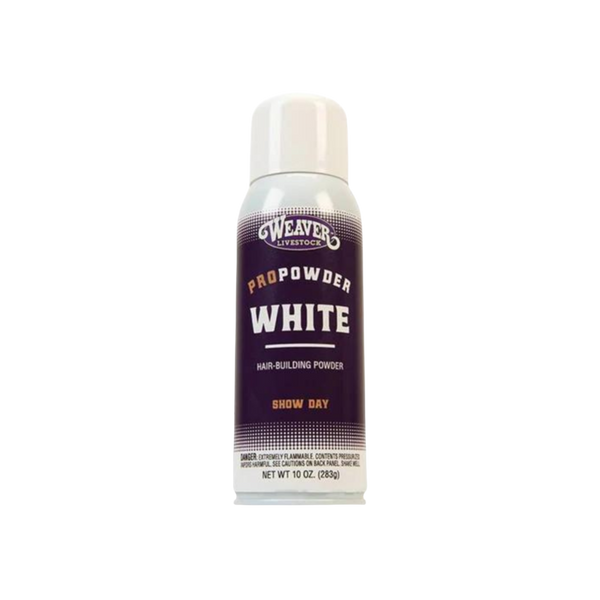10 oz bottle of Weaver Pro Powder white for show day.