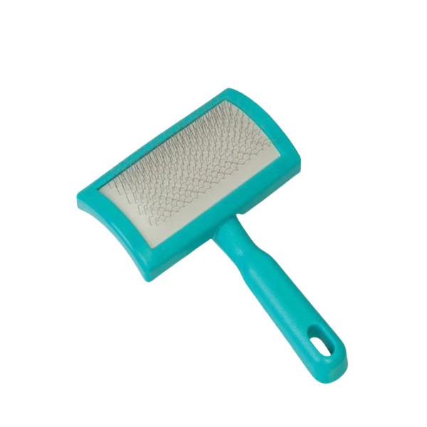 Weaver Plastic Slicker Brush in teal.
