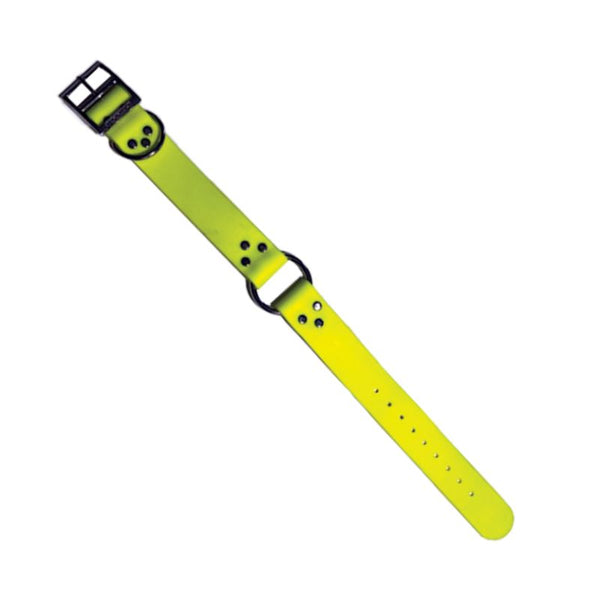 1.5" Beta Ring N Center Collar 458 Yellow on a white background
