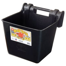 The Little Giant Hook Over Portable Feeder is ideal for field, pasture, trailer, stall, or kennel. Performs well for a variety of animals, including horses, goats, sheep, and dogs. Durable, impact-resistant feeder has a molded-in bracket that easily hooks over any 2-by-wide board to instantly deliver a sturdy feed bucket. 