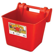 The Little Giant Hook Over Portable Feeder is ideal for field, pasture, trailer, stall, or kennel. Performs well for a variety of animals, including horses, goats, sheep, and dogs. Durable, impact-resistant feeder has a molded-in bracket that easily hooks over any 2-by-wide board to instantly deliver a sturdy feed bucket. 