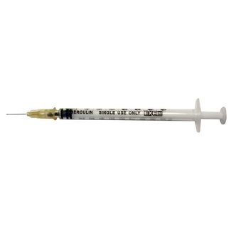 Syringe & Needle Combo, Size 1cc w/26 x 1/2"