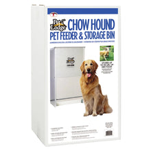 Safely store dry dog food and feed it from the same chew-proof container