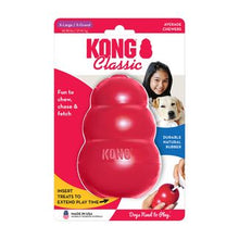 The super-bouncy, red natural rubber compound is perfect for dogs that like to chew. Perfect for stuffing with treats. Unpredictable bounce for games of fetch. KONG is the most recommended dog toy by trainers, vets and behaviorists around the world.