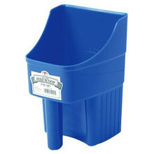 The best all-around scoop you'll ever use. Enclosed design reduces spillage, and measuring is easy with built-in graduation marks which are perfect for feed, supplements, and seed. The flat bottom allows you to set the scoop down without tipping over and makes the scoops stackable for storage. Ample 3-quart size, made of heavy-duty polypropylene for long life.