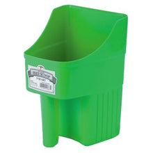 The best all-around scoop you'll ever use. Enclosed design reduces spillage, and measuring is easy with built-in graduation marks which are perfect for feed, supplements, and seed. The flat bottom allows you to set the scoop down without tipping over and makes the scoops stackable for storage. Ample 3-quart size, made of heavy-duty polypropylene for long life.