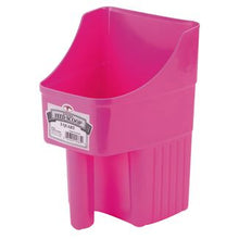 The best all-around scoop you'll ever use. Enclosed design reduces spillage, and measuring is easy with built-in graduation marks which are perfect for feed, supplements, and seed. The flat bottom allows you to set the scoop down without tipping over and makes the scoops stackable for storage. Ample 3-quart size, made of heavy-duty polypropylene for long life.