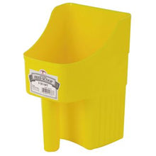 The best all-around scoop you'll ever use. Enclosed design reduces spillage, and measuring is easy with built-in graduation marks which are perfect for feed, supplements, and seed. The flat bottom allows you to set the scoop down without tipping over and makes the scoops stackable for storage. Ample 3-quart size, made of heavy-duty polypropylene for long life.