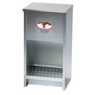 Miller Galvanized High-Capacity Poultry Feeder Item 16523