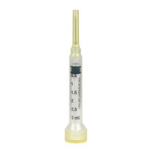 Luer lock tip syringe features clear polypropylene barrel for easy viewing of fluid levels. Sold individually