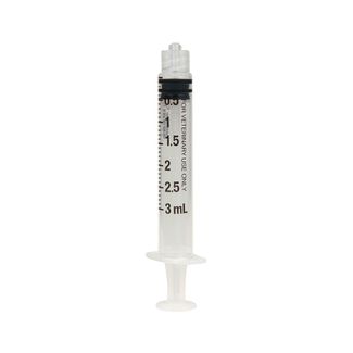 Luer lock tip syringe features medical grade silicone lubricant inside barrel for smooth, accurate delivery. Clear polypropylene barrel for easy viewing of fluid levels. 