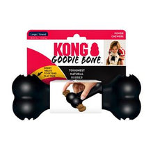 Made from the most durable KONG extreme natural rubber designed for determined chewers. Features patented goodie grippers ideal for stuffing treats to extend play time. Color/Black