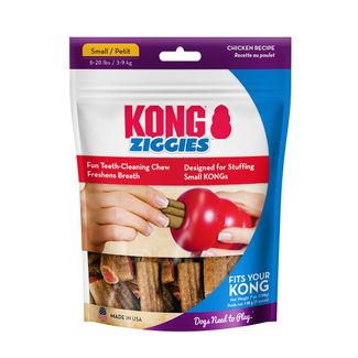 Deliciously chewy treats are safe, highly digestible and freshen breath. Great for stuffing into KONG Classic Toy for extended play.