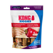 Deliciously chewy treats are safe, highly digestible and freshen breath. Great for stuffing into KONG Classic Toy for extended play.