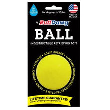 Indestructible, heavy-duty, solid rubber balls float, bounce and take serious abuse during heavy play. Gentle on teeth and gums, so the retrieving can go on and on. Sog-free and washable. High visibility colors for easy finding in the grass and water.