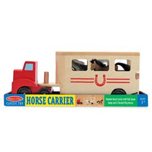 Melissa & Doug Wooden Horse Carrier Play Set Item 19848