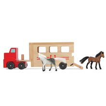 Melissa & Doug Wooden Horse Carrier Play Set Item 19848