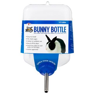 Large-capacity water bottle works great for rabbits, hamsters, gerbils, guinea pigs, chinchillas and ferrets