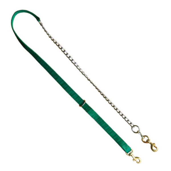 Dark green 1" Nylon Tree Lead with Chain 