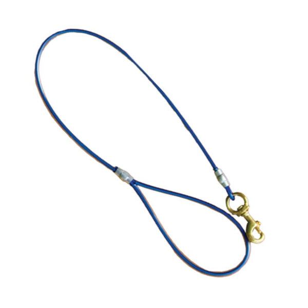 Dark blue Cable Handle with Snap On End 