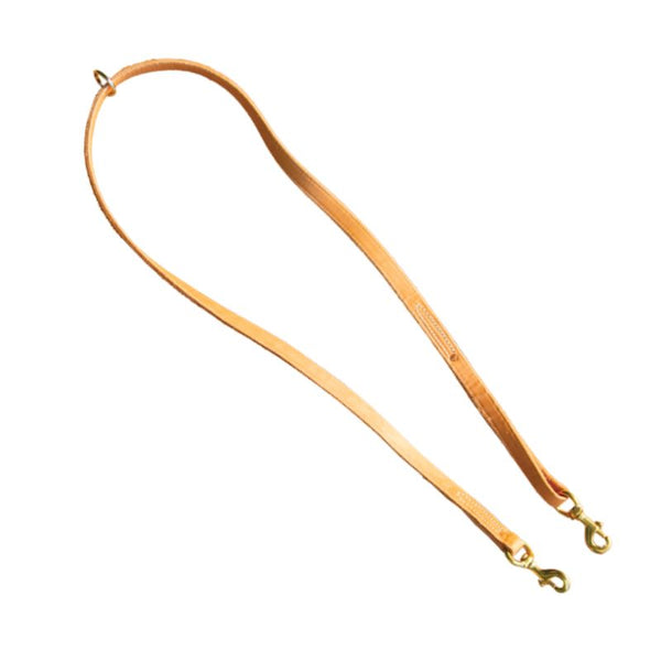 Brown leather 3/4" Leather Tree Lead without Chain 