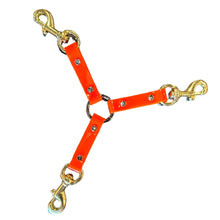 Orange 3 Dog Dayglo Coupler with heavy duty clip