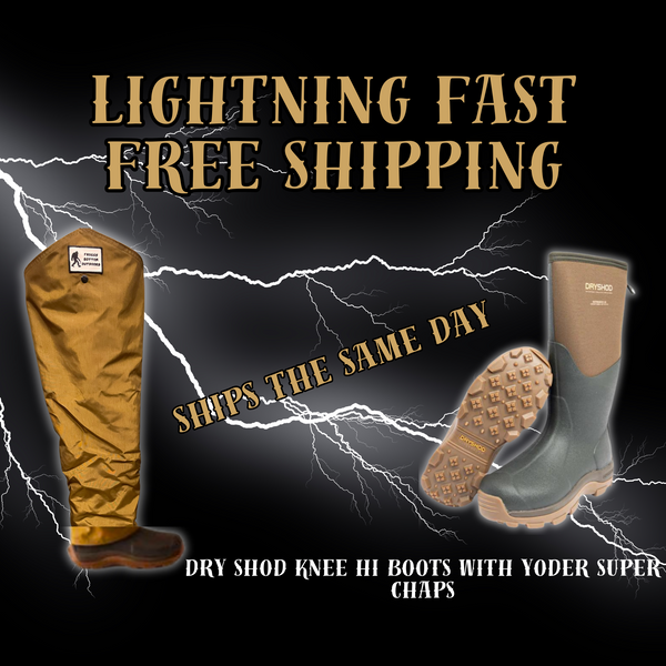 Lightning Fast Shipping. DRYSHOD Haymaker Hi Boot with Yoder Super Chap