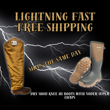 Lightning Fast Shipping. DRYSHOD Haymaker Hi Boot with Yoder Super Chap