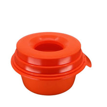 Orange 64 oz Buddy Bowl: spill-proof and travel-friendly dog bowl, regulates drinking pace.