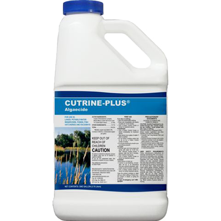 Effective in controlling a broad range of algae under field conditions including chara, spirogyra, cladophora, vaucheria, ulothrix, microcystis, and oscillatoria. Use in lakes, potable water reservoirs, farm ponds, fish and industrial ponds, fish hatcheries and raceways, crop and non-crop irrigation conveyance systems, ditches, canals, and laterals.