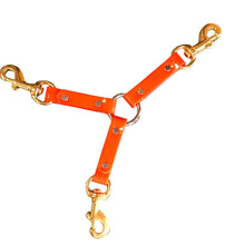 Orange 3 Dog Dayglo Coupler with heavy duty clip