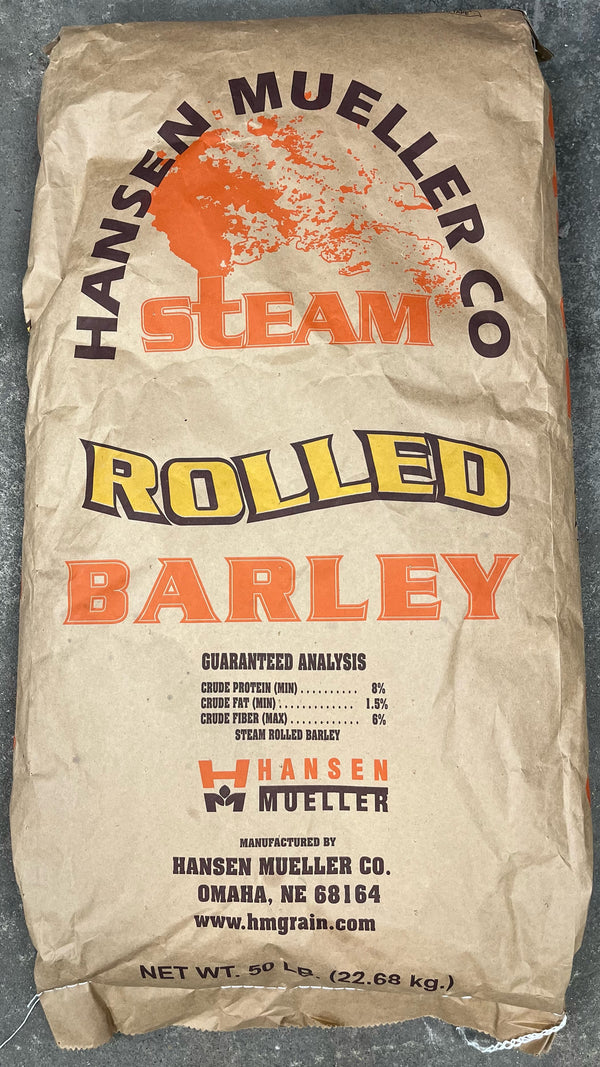 Hansen Mueller Steam Rolled Barley 50lb 16WI