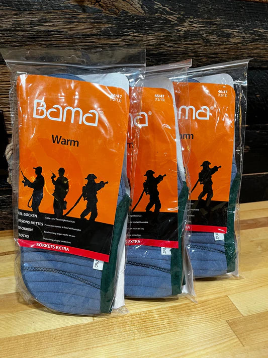 The material combination that makes the BAMA sokket provides moisture and cold protection against cold in rubber boots, BAMA Sokkets are very ideal for rubber boots