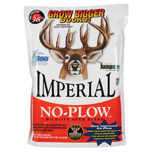 Imperial No-Plow food plot can give you a hardy, fast-growing crop of highly nutritious and attractive forage. No-Plow is a high-protein annual that can provide up to 9 months of attraction and nutrition for optimal deer growth and antler development -- and preparation can be done with as little as hand tools.