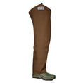 A brown pair of Yoder lightweight waders