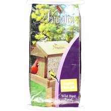 Small seeds that are intended to fill most feeders that are designed for Nyjer (thistle) seed