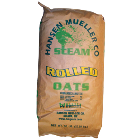Can be fed to horses, cattle, sheep, and goats to increase the grain level in a final ration
