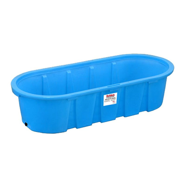 Behlen Round End Poly Stock Tank in blue 