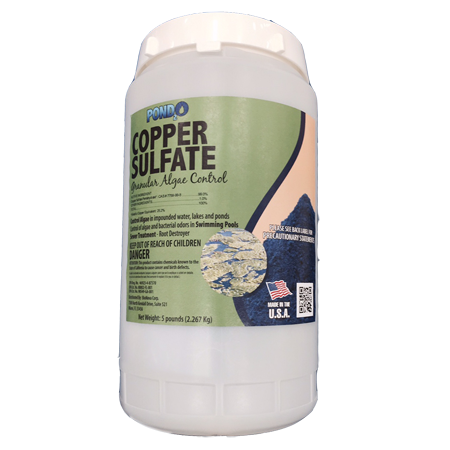 Copper Sulfate – Dry copper sulfate granules for pond algae control