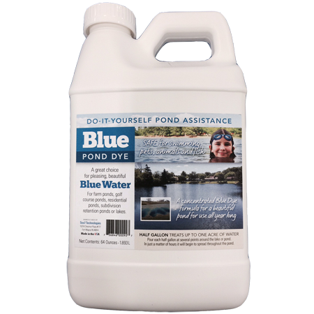 Super concentrated blue pond dye