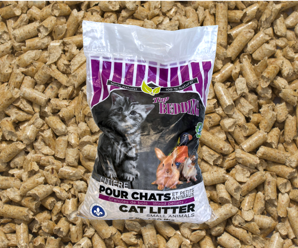 Top Bedding Wood Pellet Cat Litter 20lb 6TOPCLUS