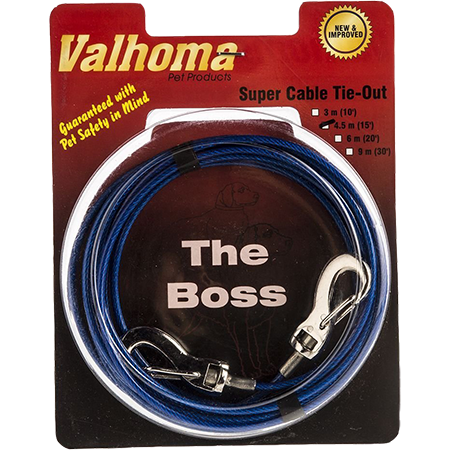 Valhoma cable tie out, Blue Medium cable
