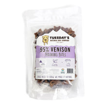 95% Venison Training Bites, this is the ideal treat for picky dogs, allergy dogs, or dogs with sensitive stomachs.