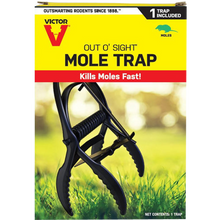 Our Victor Mole trap is durable, and is made by a weather-resistant design that quickly eliminates moles