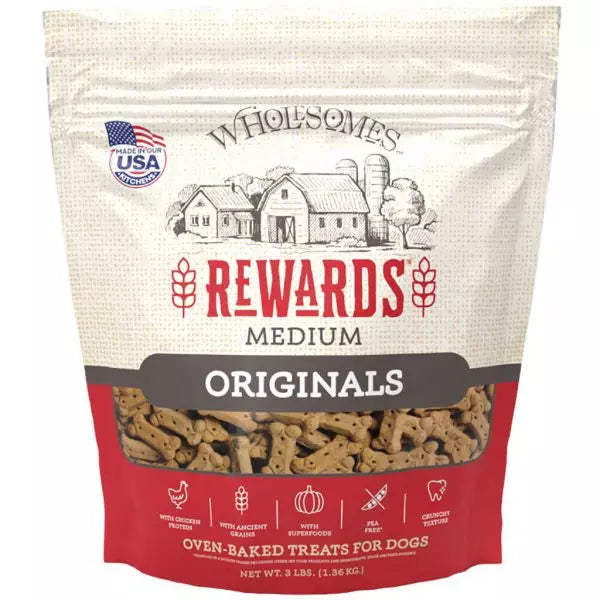 Wholesomes Rewards Originals Medium Dog Treats  656536